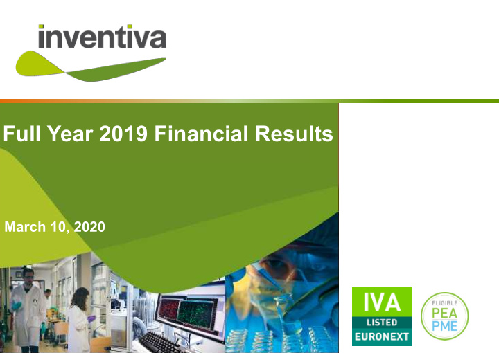full year 2019 financial results