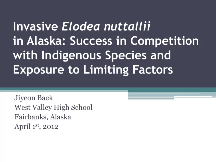 in alaska success in competition