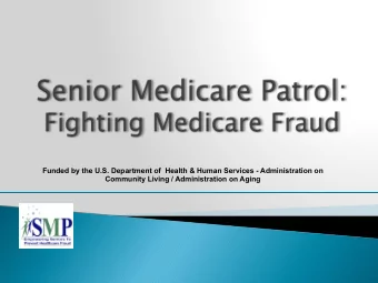 Funded by the U.S. Department of  Health &amp; Human Services - Administration on  Community Living