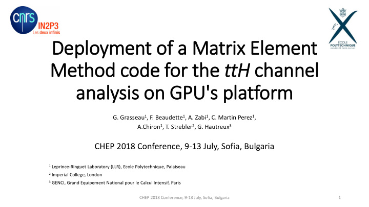 method code for the tth channel