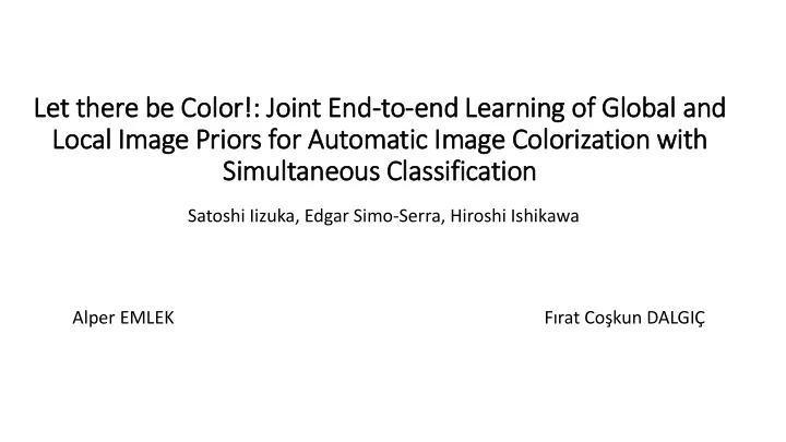 lo local im image pri riors for automatic im image