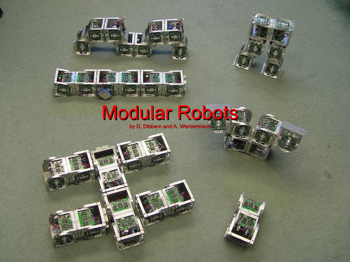 modular robots modular robots
