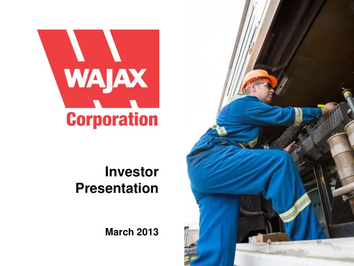 investor presentation