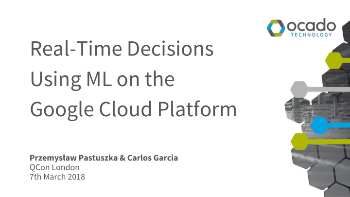 real time decisions using ml on the google cloud platform