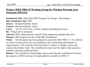 Project: IEEE P802.15 Working Group for Wireless Personal Area  Project: IEEE P802.15 Working Group