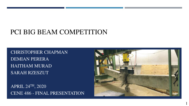 pci big beam competition