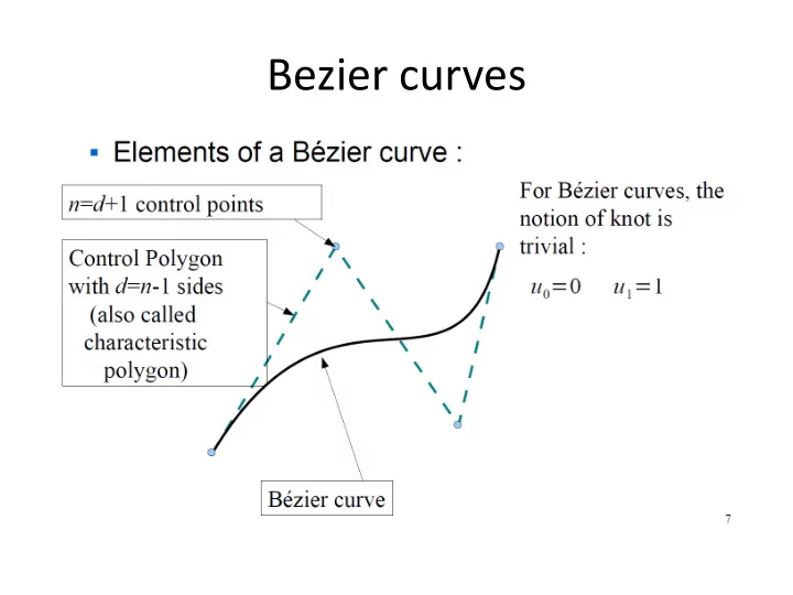 bezier curves bezier curves