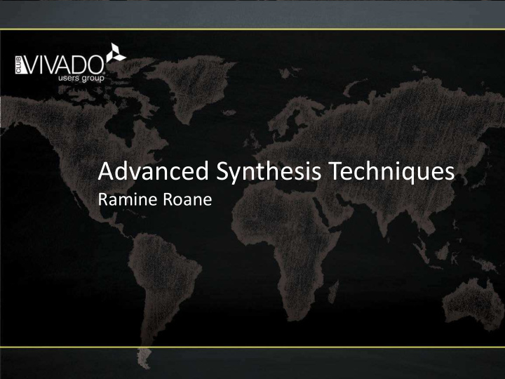 advanced synthesis techniques