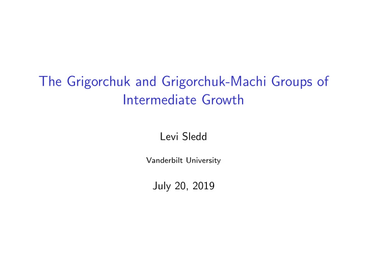 the grigorchuk and grigorchuk machi groups of