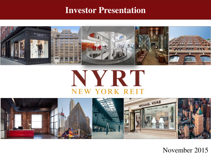 investor presentation