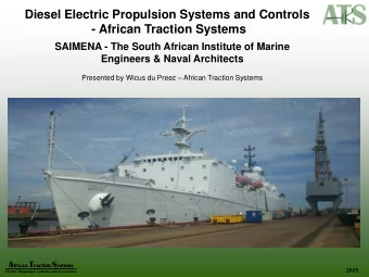 - African Traction Systems  SAIMENA - The South African Institute of Marine  Engineers &amp; Naval