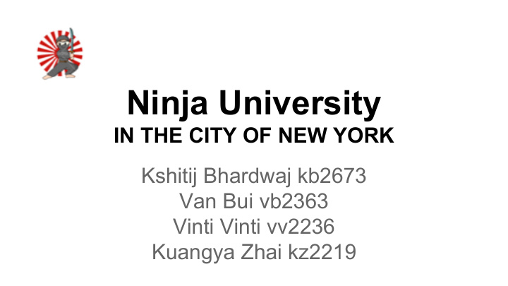 ninja university