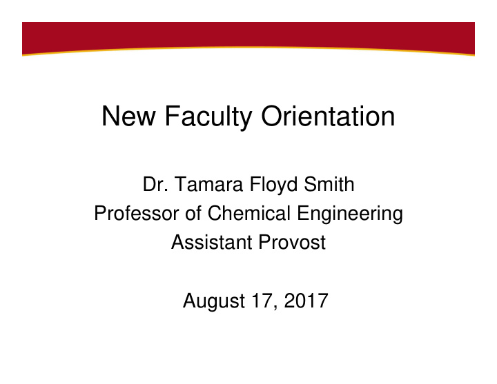 new faculty orientation