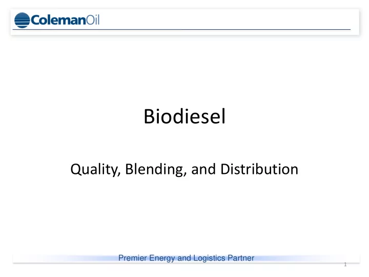 biodiesel