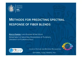 B ACKGROUND _1 O NE OF THE KEY PHASES IN PRODUCING TEXTILE FABRICS IS THE  RECIPE  BASED