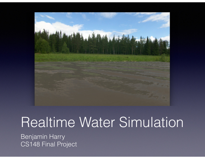realtime water simulation