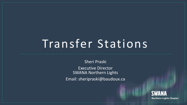 transfer stations