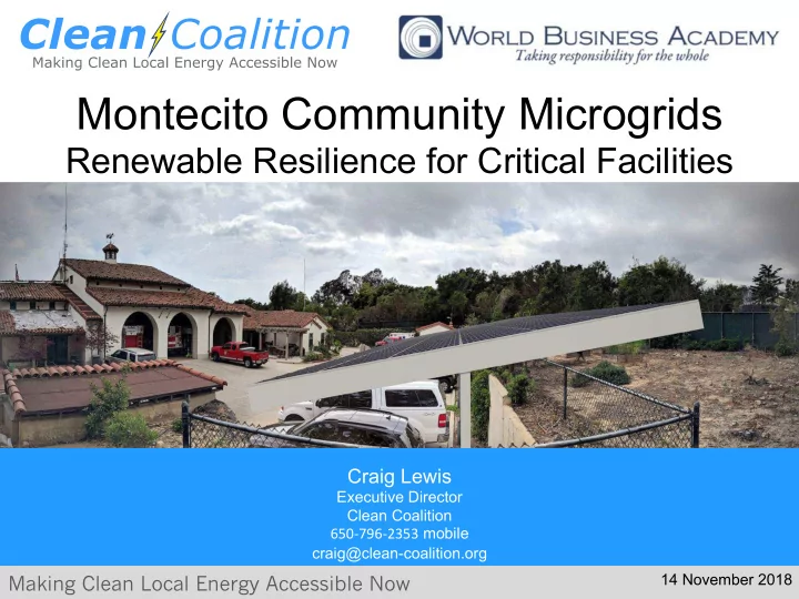 montecito community microgrids