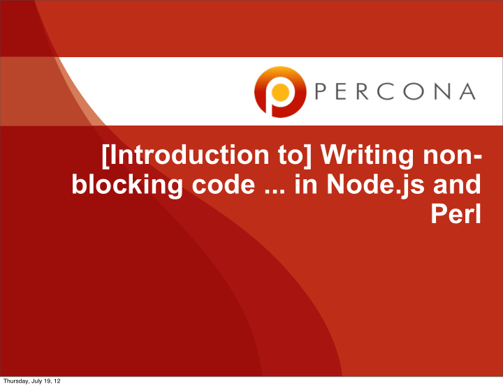 introduction to writing non blocking code in node js and