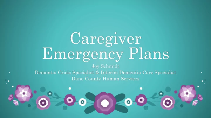 caregiver