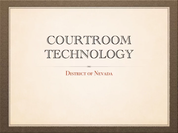 courtroom technology
