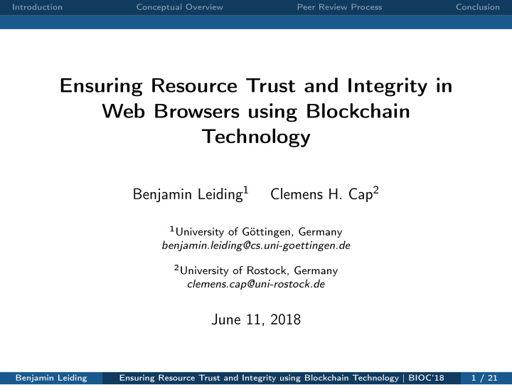 ensuring resource trust and integrity in web browsers