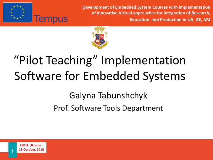software for embedded systems