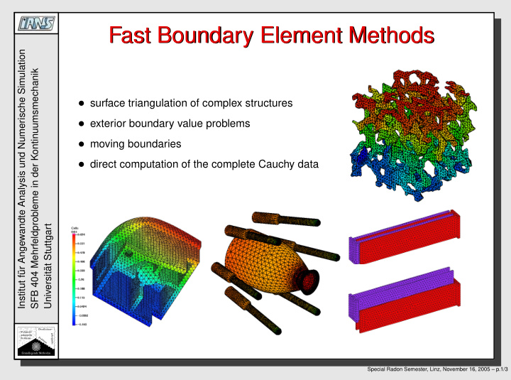 fast boundary element methods fast boundary element