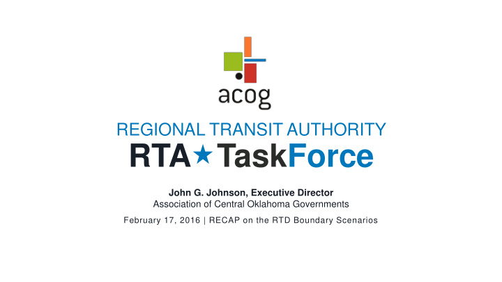 rta taskforce