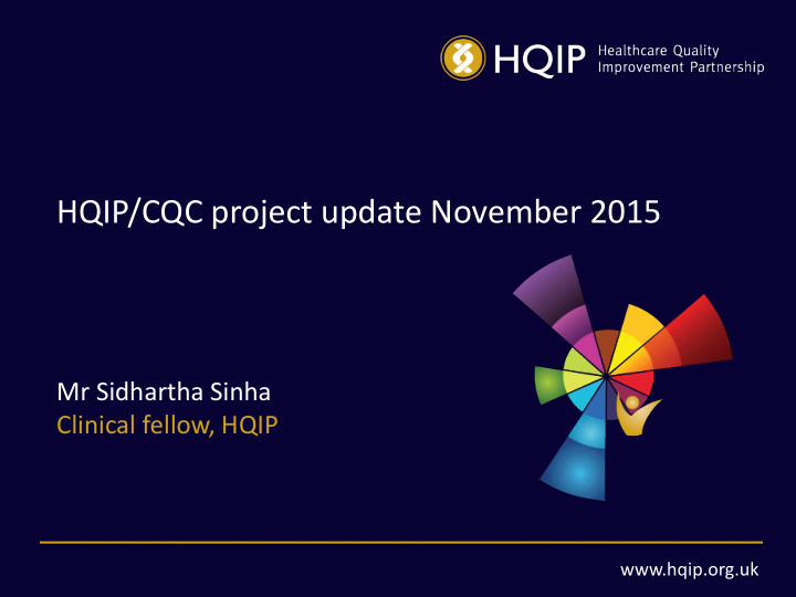 hqip cqc project update november 2015