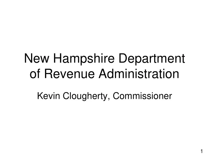 new hampshire department of revenue administration