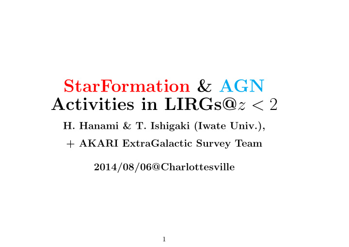 starformation agn activities in lirgs z 2