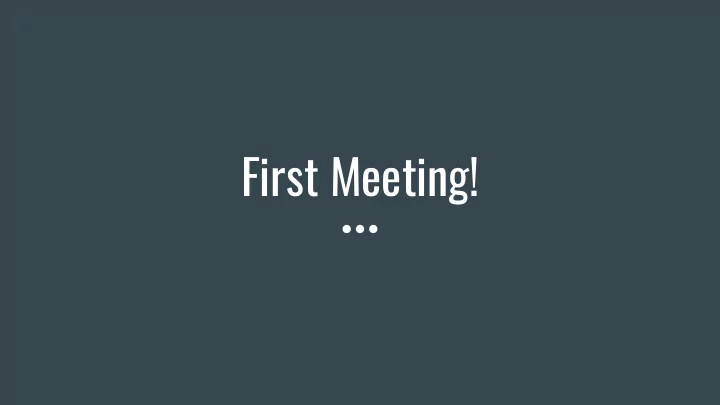 first meeting what is iarc 7