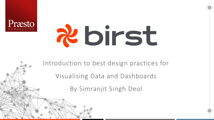 visualising data and dashboards