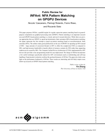 iNFAnt: NFA Pattern Matching      on GPGPU Devices        Niccolo Cascarano,