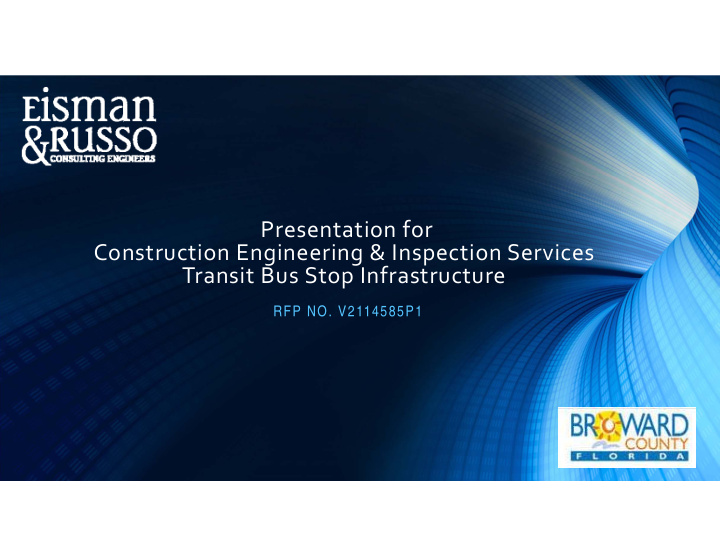 presentation for construction engineering inspection