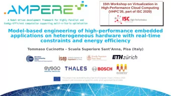 Model-based engineering of high-performance embedded  applications on heterogeneous hardware with