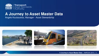 zyxwvutsrqponmlkjihgfedcbaZYXWVUTSRQPONMLKJIHGFEDCBA  May 2015 A Journey to Asset Master Data