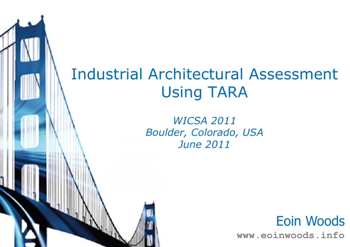 industrial architectural assessment