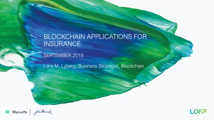 blockchain applications for insurance