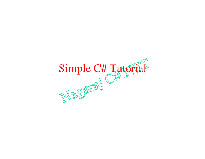 simple c tutorial c tutorial