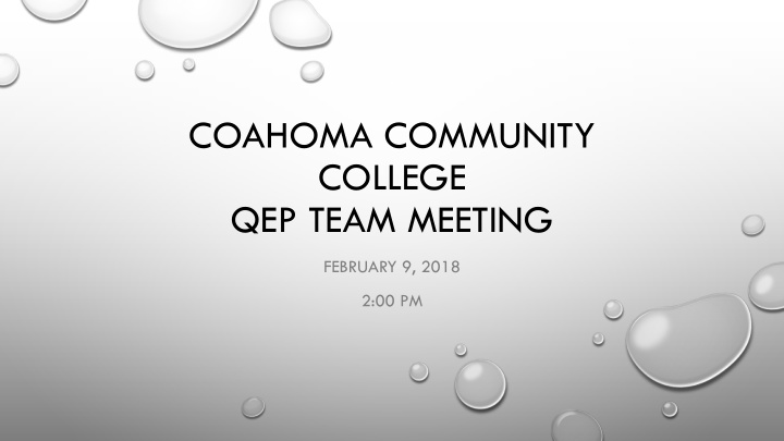 coahoma community college qep team meeting