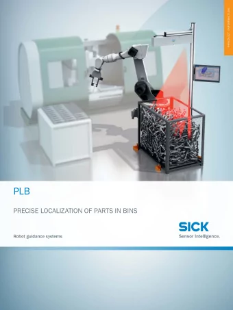 PLB  PRECISE LOCALIZATION OF PARTS IN BINS  Robot guidance systems PLB ROBOT GUIDANCE SYSTEMS