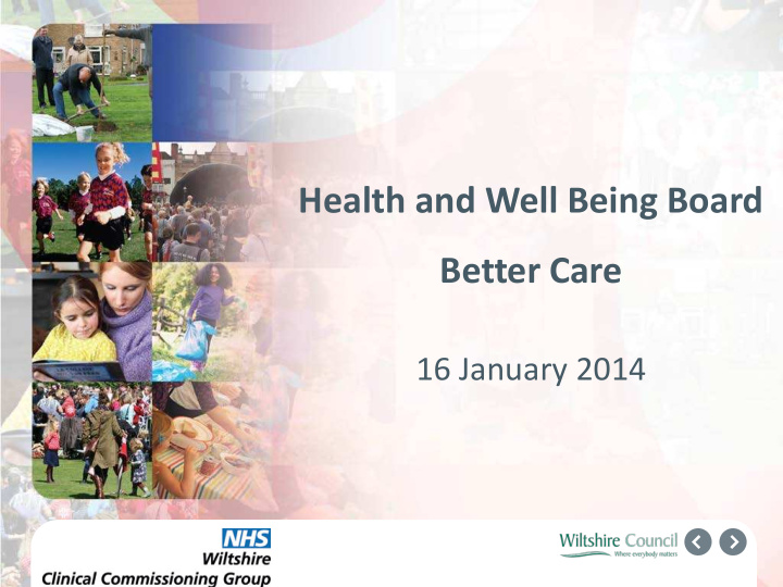 health and well being board better care