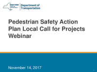 pedestrian safety action plan local call for projects