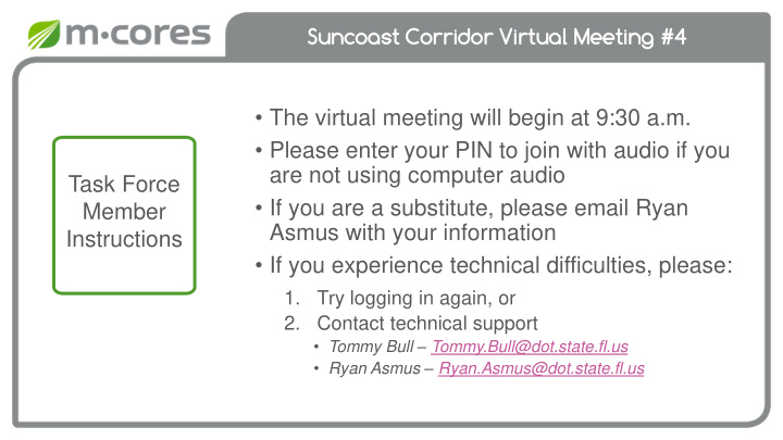 suncoast corridor virtual meeting 4