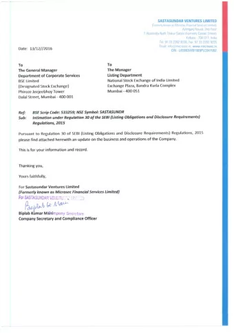 INVESTOR  PRESENTATION  December 2016  SastaSundar.com  (A Venture of SastaSundar Ventures Limited)