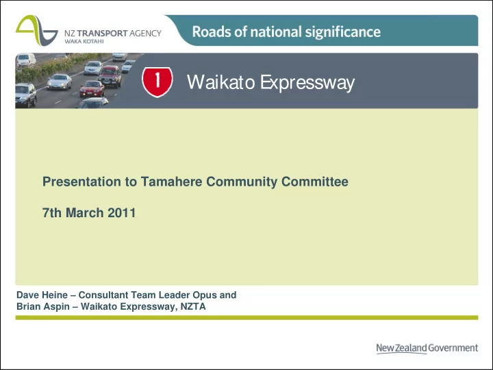 waikato e xpressway