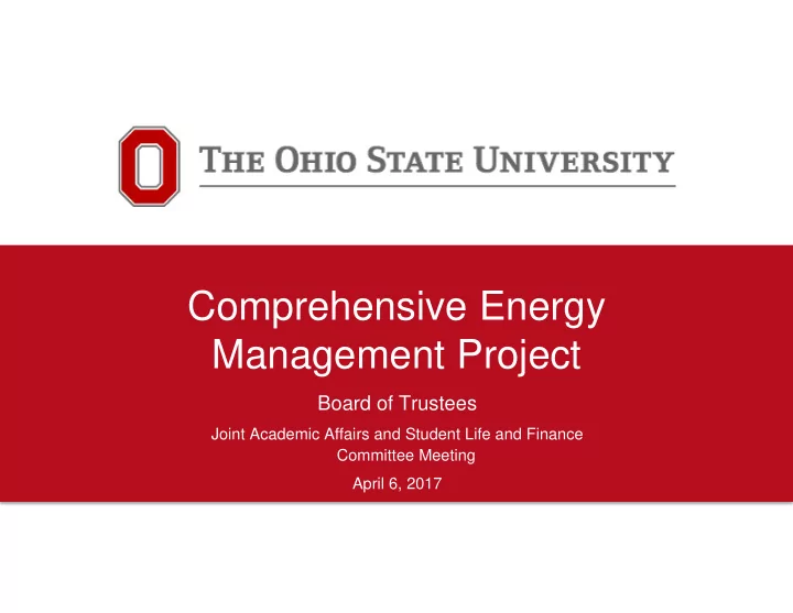 comprehensive energy