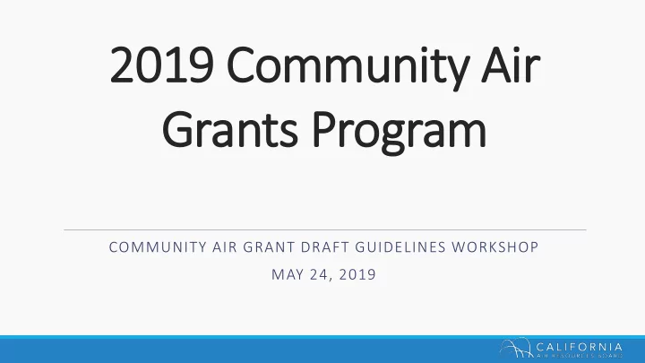 201 2019 com community ty ai air r gran ants p ts prog